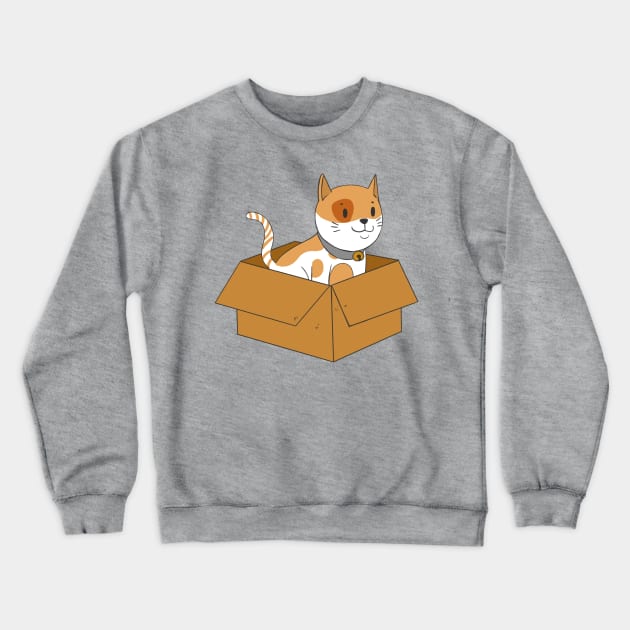 Cat in a box! Crewneck Sweatshirt by blackproxima